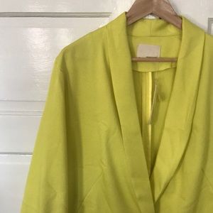 Mustard Seed Neon Boyfriend Blazer NWT